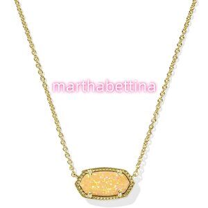 Elisa Gold Short Pendant Necklace
